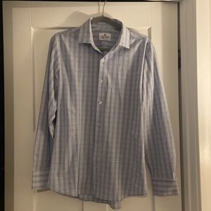 Blues with brown. Like new!